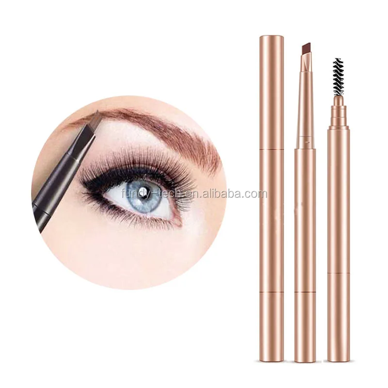 

Custom logo eyebrow kit private label cosmetic makeup waterproof eyebrow pencil double heads 6 colors, N/a