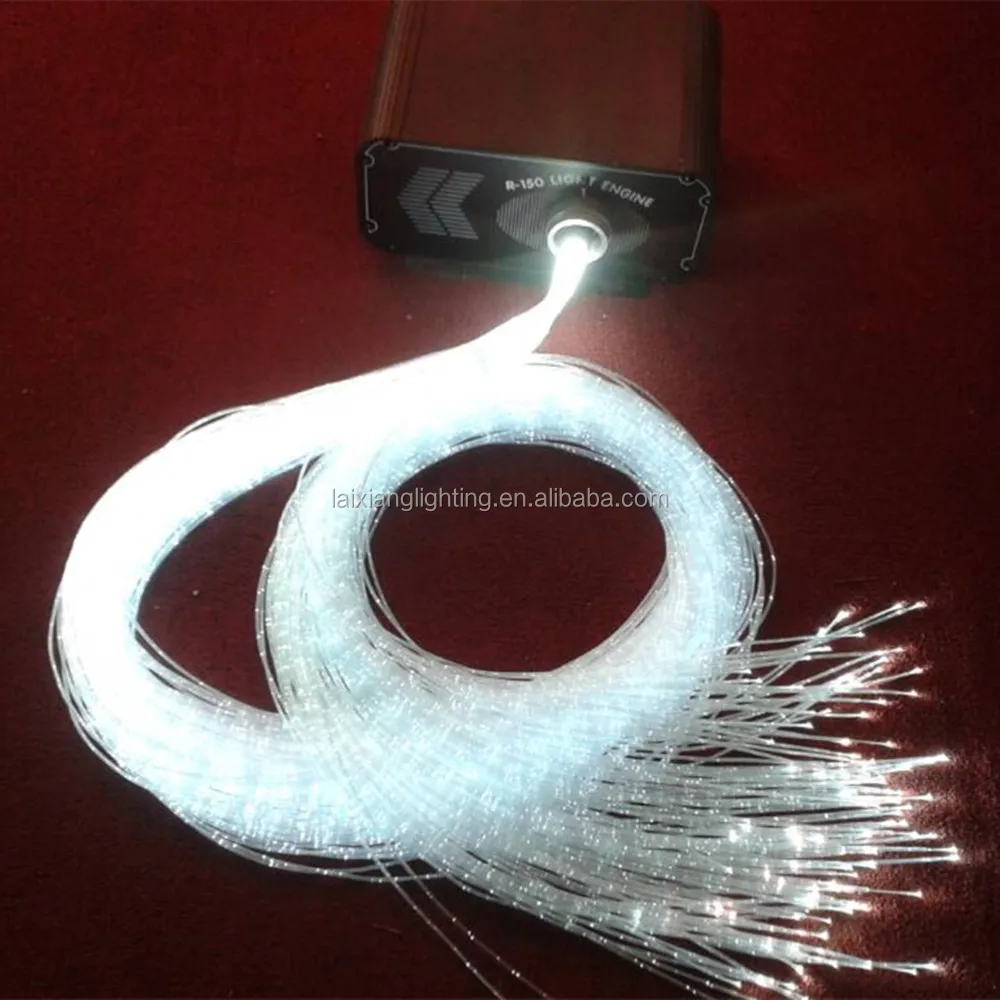 Side glow shining 3*0.75mm curtain fiber optic cable for fiber optic curtain or chandelier