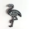 Custom crane shape dyed black soft enamel lapel pin with glow in the dark
