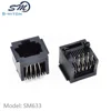 Height 12.8mm PCB RJ45 Straight Angle 8 Core Jack