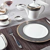 Fine bone china dinnerware sets supplier modern style hotel best dinnerware sets gold grey dinner set porcelain ceramic