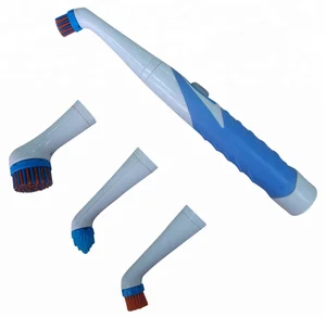 Image of 4 Interchangeable Brushes/Kitchen cleaning brush Sonic Scrubber