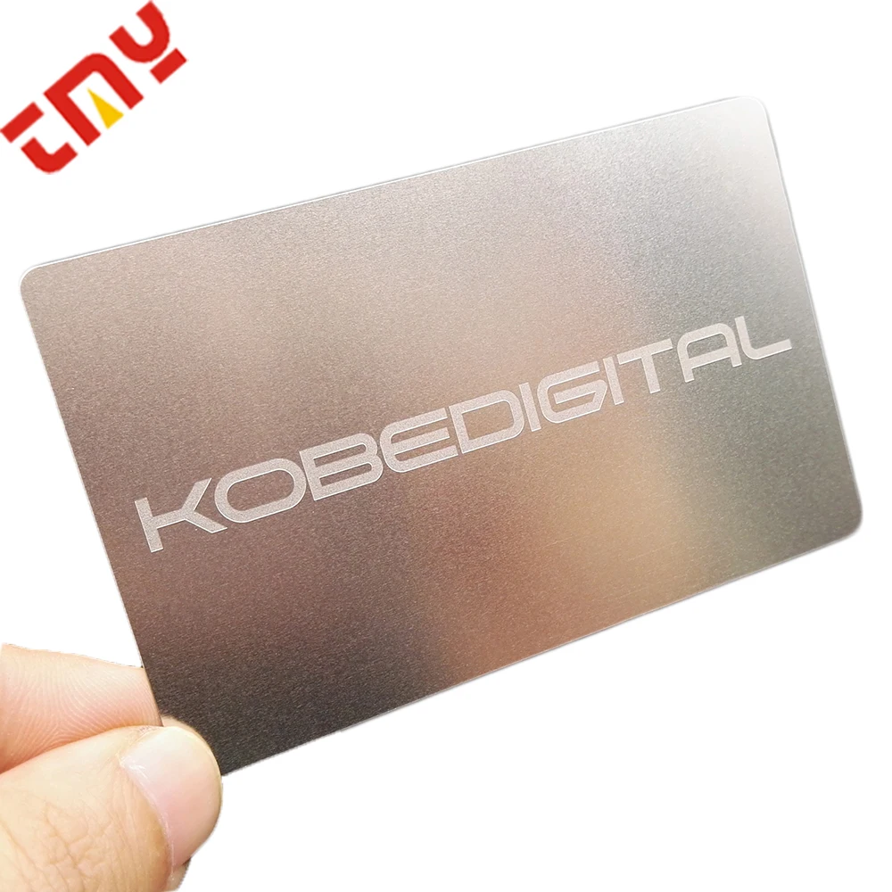 Custom Personalized Cheap Stainless Steel Black Laser Cut Metal Business Card