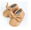 New bows Baby moccasins soft sole pu leather prewalker booties toddlers infants fringe bow baby shoes first walkers