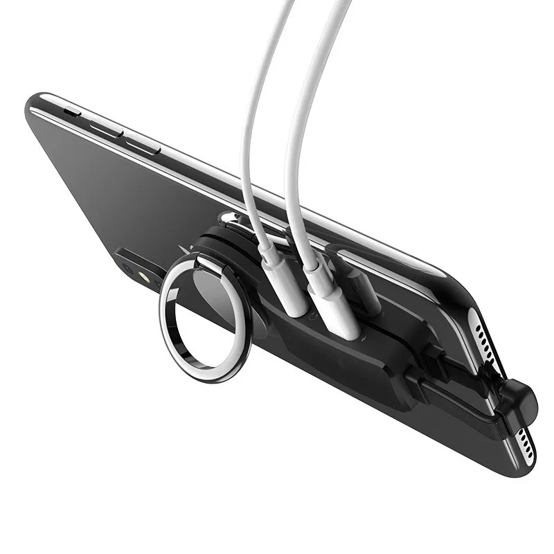 OEM 3.5mm aux ring car holder headset earphone jack adapter cable 2in1 dual connector for lightning iphone 8 7 x xs max
