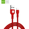 Free sample micro USB cable charge cable for mobile phone 2.4A CD Leather cable