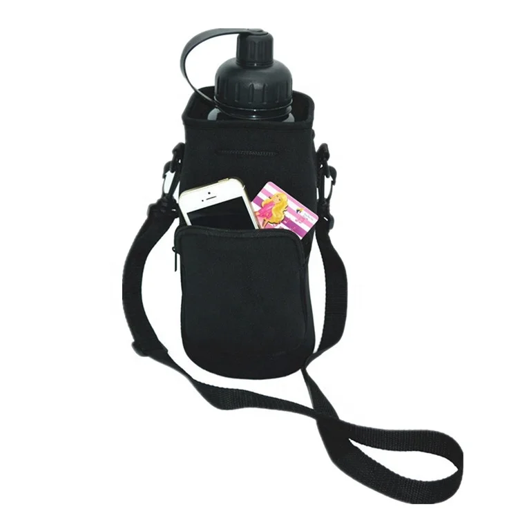 

1.8L Premium OEM Custom Logo Neoprene Water Bottle Sleeve Water Bottle Carry Bag Holder With Zipper Pouch, Customized color