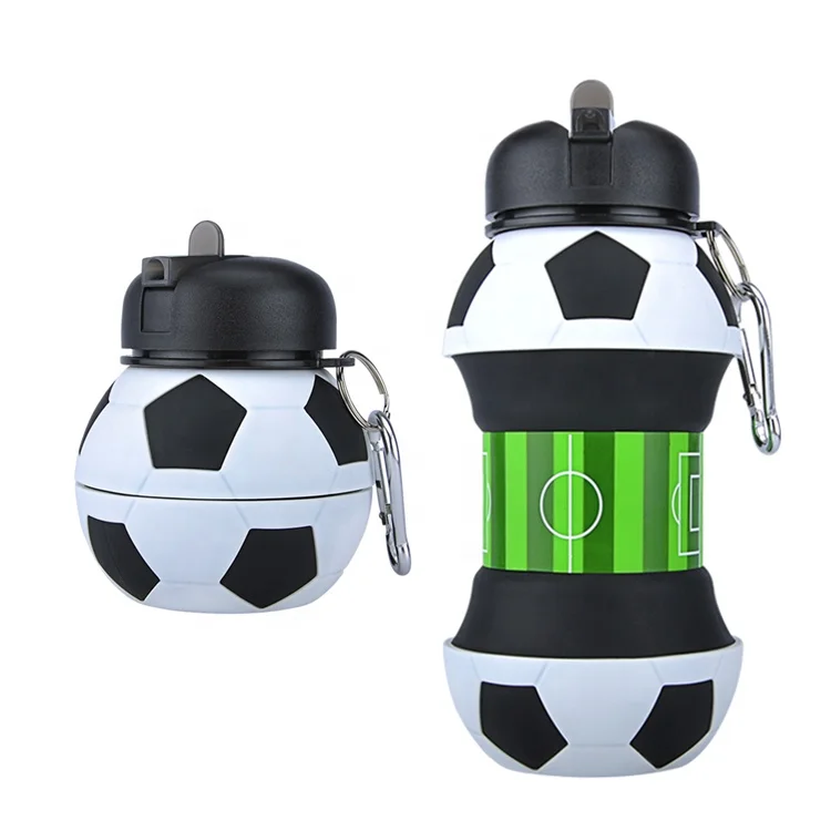 

550ml Custom Silicone Foldable Sport Water Bottle for Promotion For Travel, Customized color