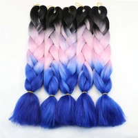 

24Inch 100grams cheap synthetic hair high temperature fiber jumbo braiding ombre hair attachment for braids