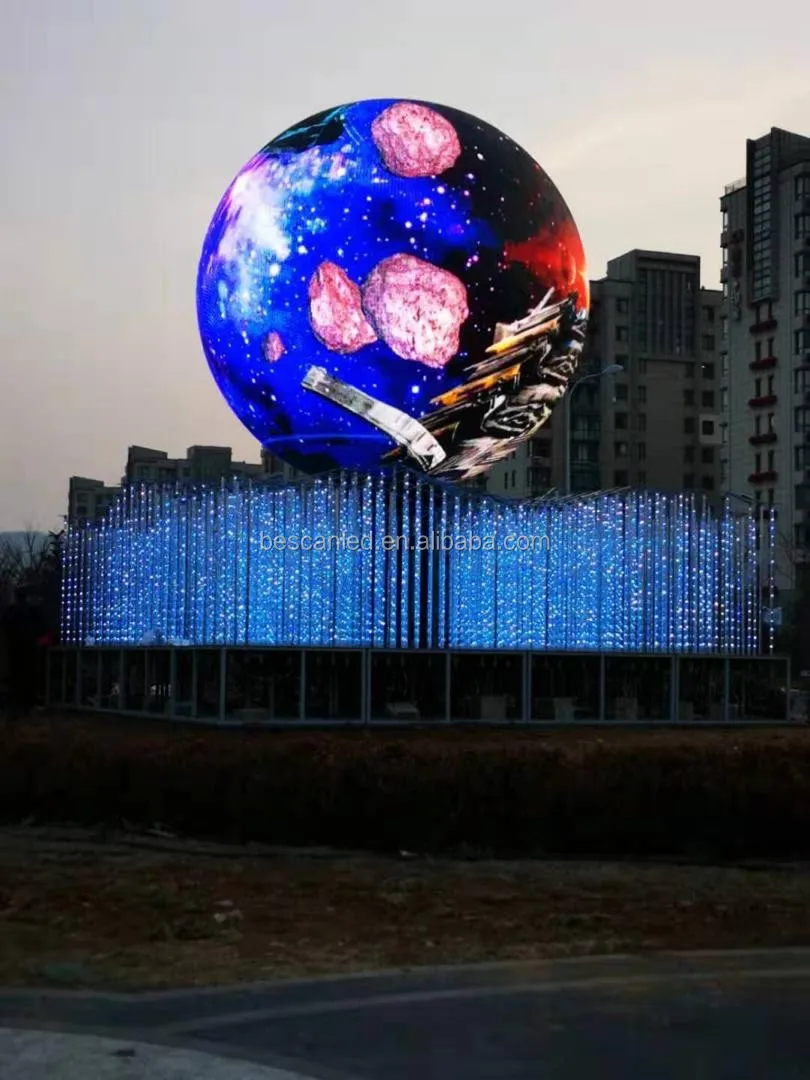 Full Color 360 Degree Ball Led Display Led Video Sphere/sphere Display