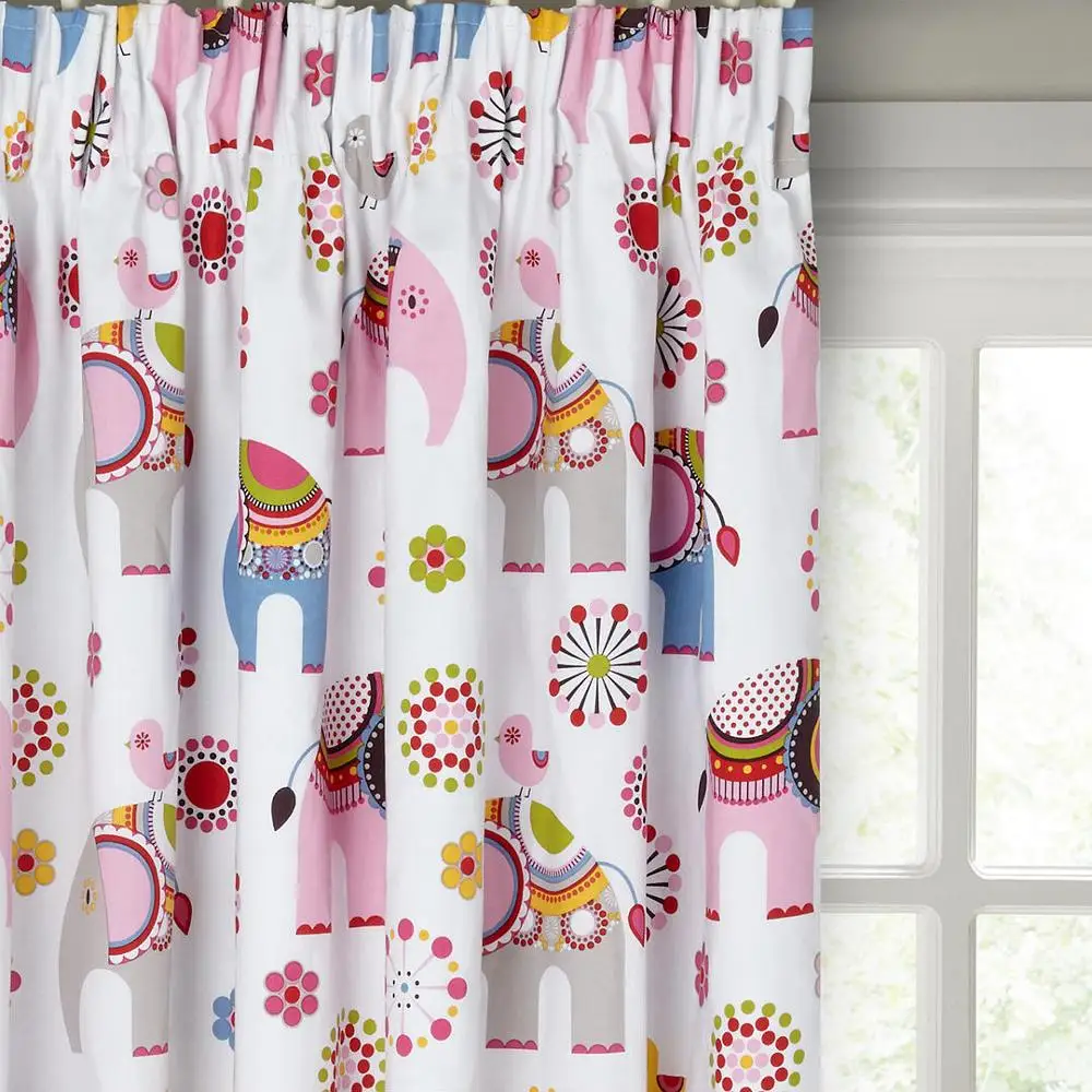 
design printed classic home decoration blackout fabric curtain for young living room 