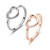 New Fashion Rose Gold Color Heart Shaped Wedding Ring for Woman Dropshipping NS91125