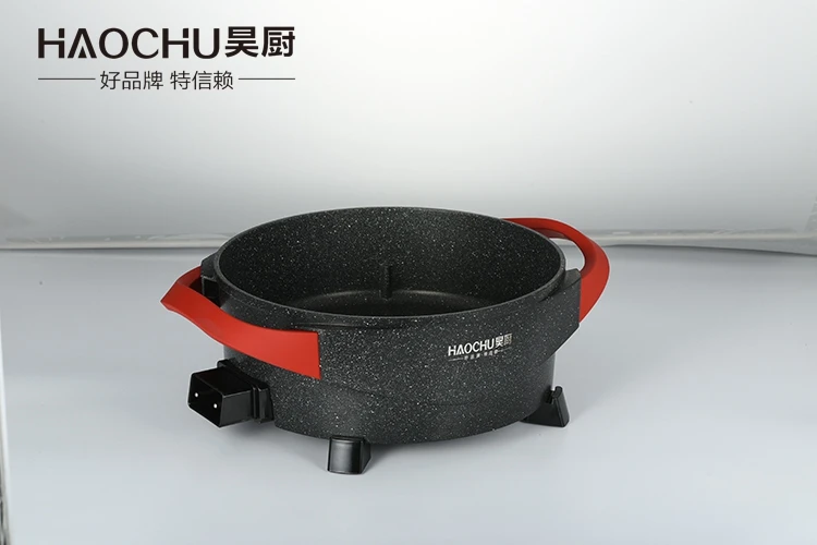 
High quality Home use nonstick pot aluminium Round soup electric pot 