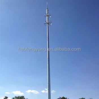 High Quality Overlap Monopole Antenna Mast And Communication Tower ...