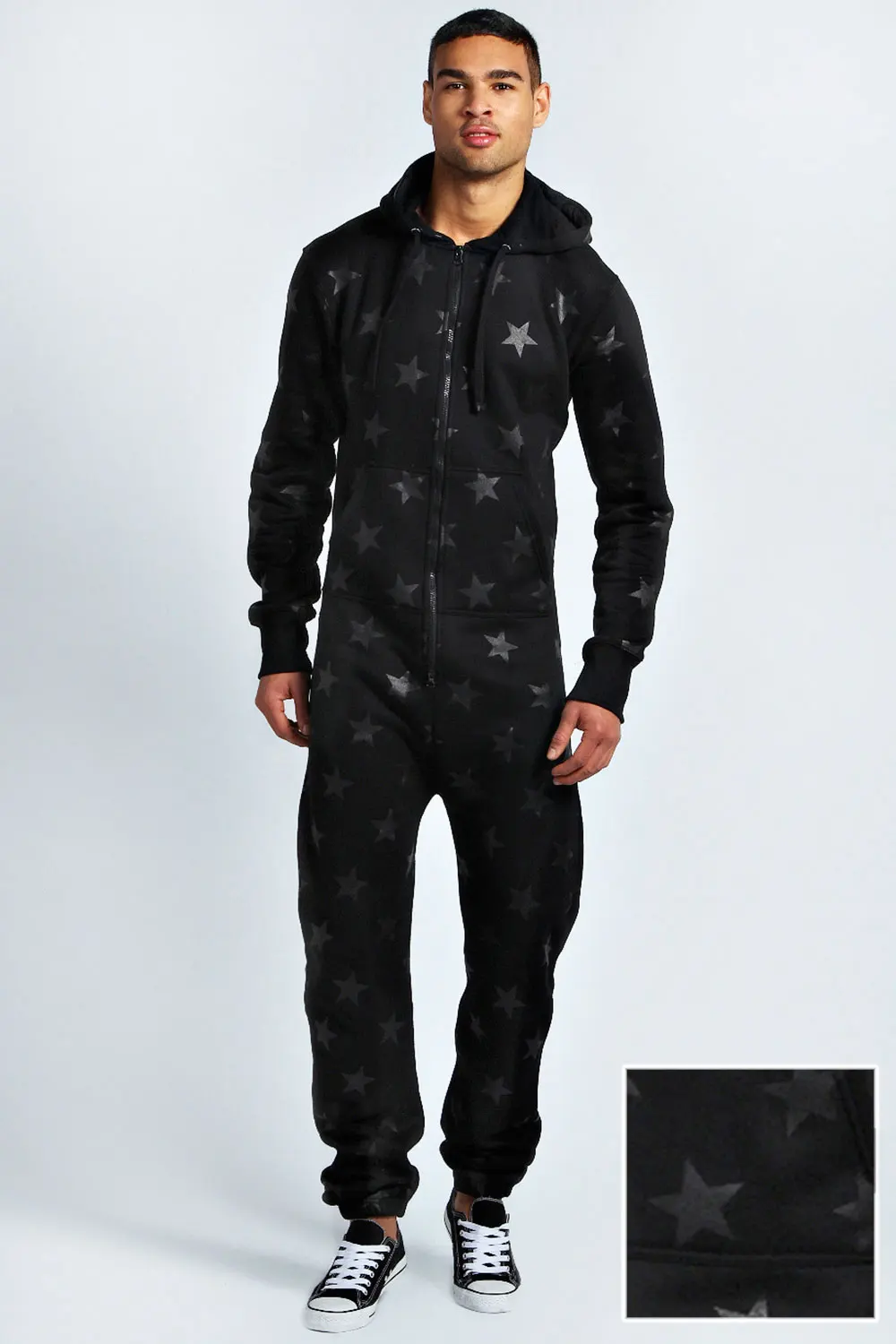 Mens Black Onesie Over Tonale Print Buy Zwart Onesie,Mens Black