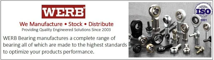 WERB Gcr15 steel M20*1.5 NOS20 spherical ball joint rod ends bearing