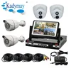 1.0Megapixel IR Waterproof HD-AHD Cam 7" LCD Monitor 4ch Dvr Kits Security Cameras CCTV