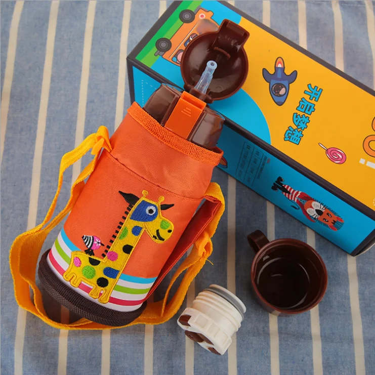 Stainless Steel Baby Bottle, Stainless Steel Water Bottle with Straw