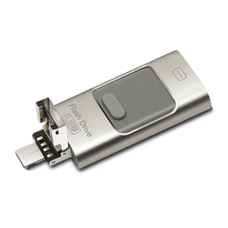 

Hot selling memory USB Pen Flash Drive customized logo OTG U Disk 16gb 32gb 64gb metal U stick for iphone