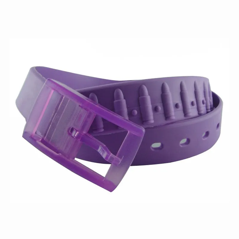 
Unisex trendy colorful wholesale silicone belt 
