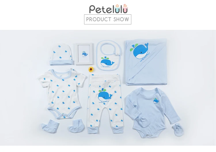 Organic Cotton Little Wale Baby Clothing Winter Infant Baby Gift Sets Custom