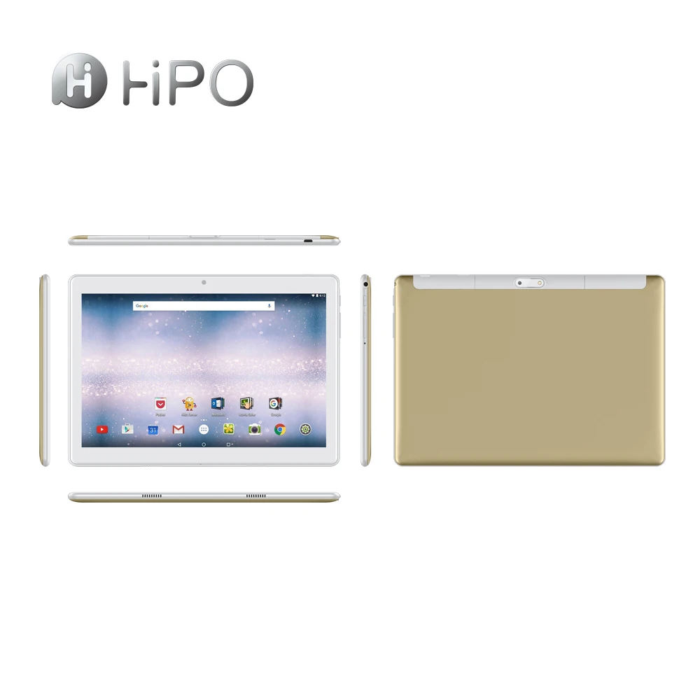 

Hipo M10 10.1 inch mediatek 3g tablet pc with dual sim card, Gold/pink/blue/black