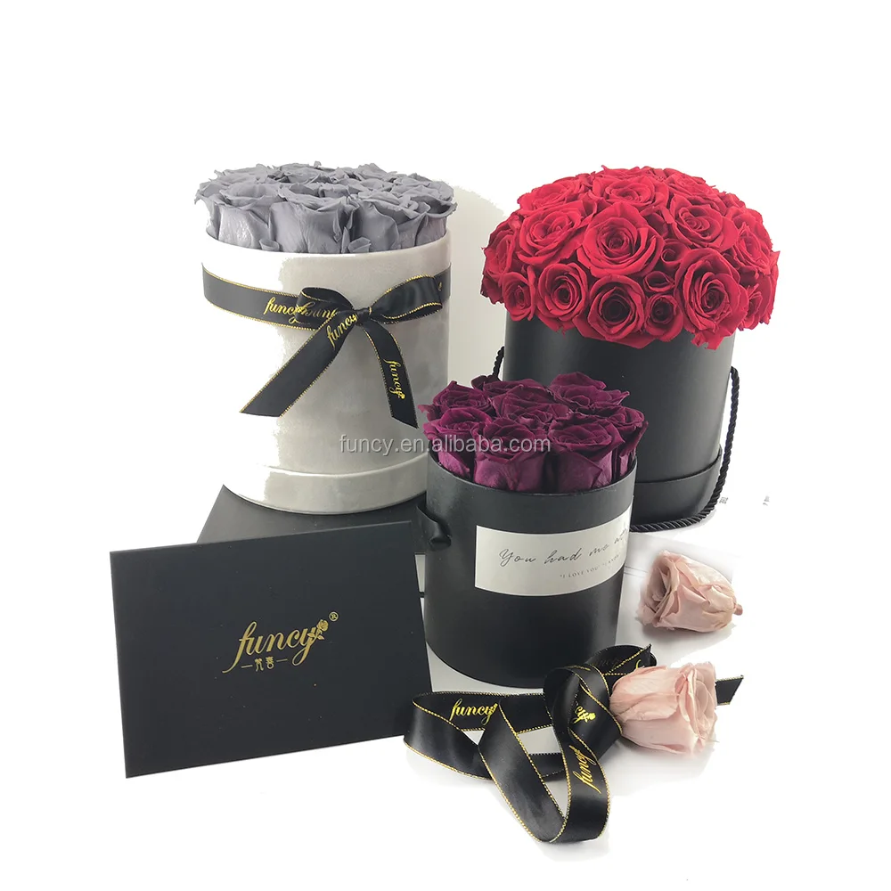 Beautiful Preserved Rose Flower 45cm A Grade Stabilized Rose Preserved