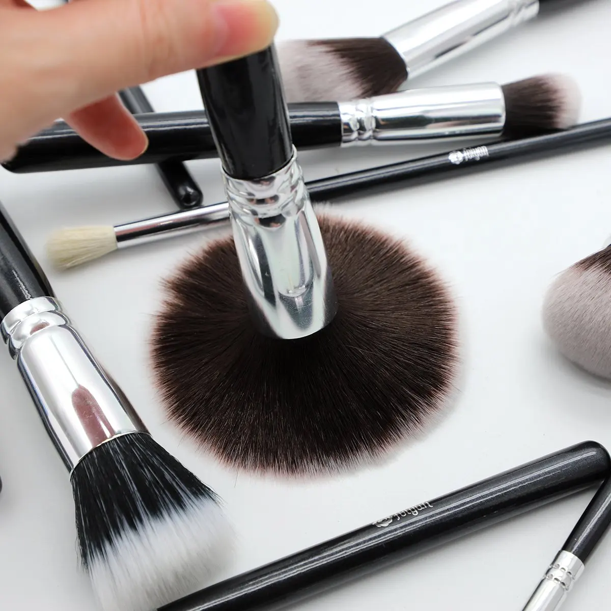 Black 15 Piece Makeup Brush Set Professional Buy Make Up Brushes