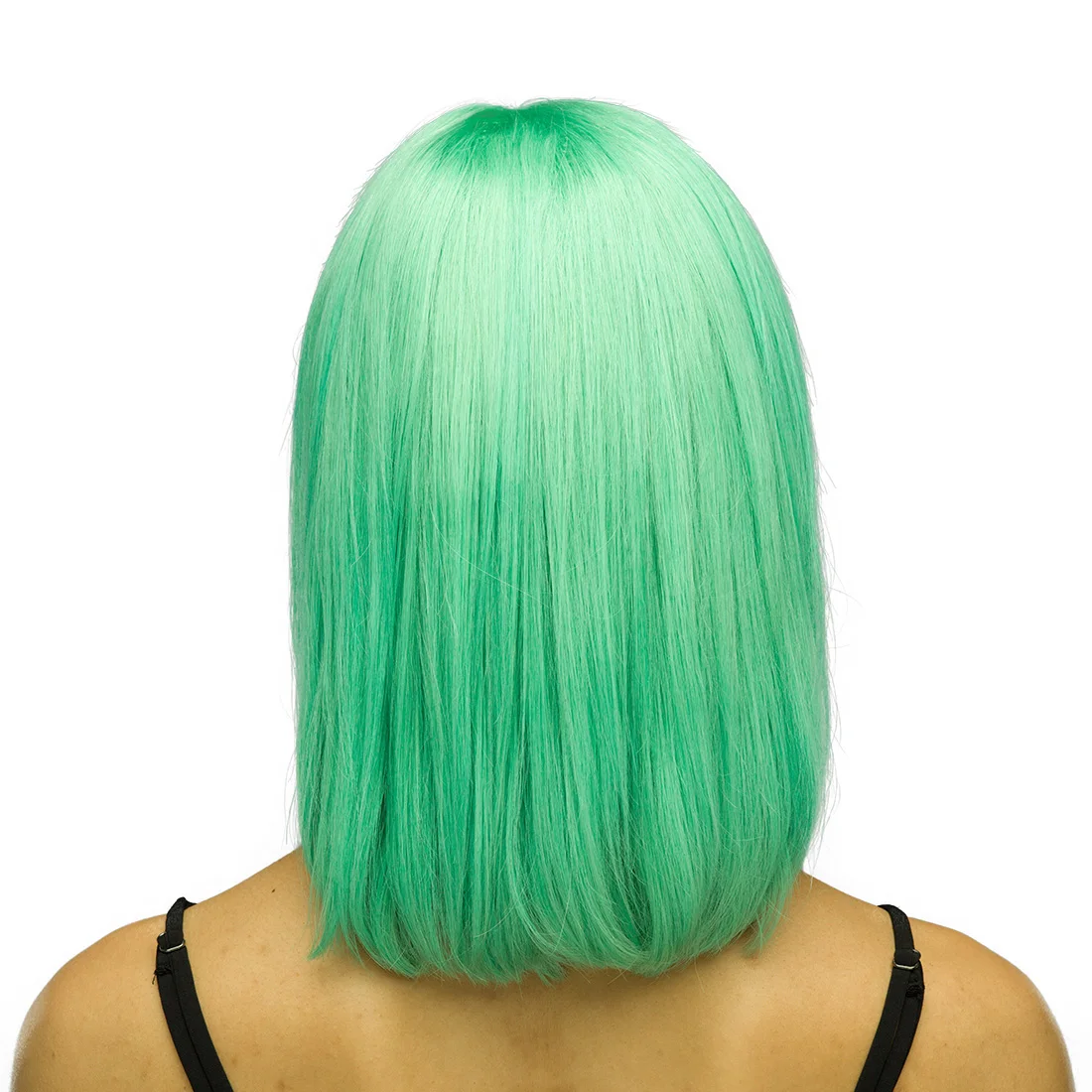 Korean Transparent color Lace Front Green Wig, 8 10 Inch Bob Wigs Sunnymay Human Hair Wigs With Elastic Band