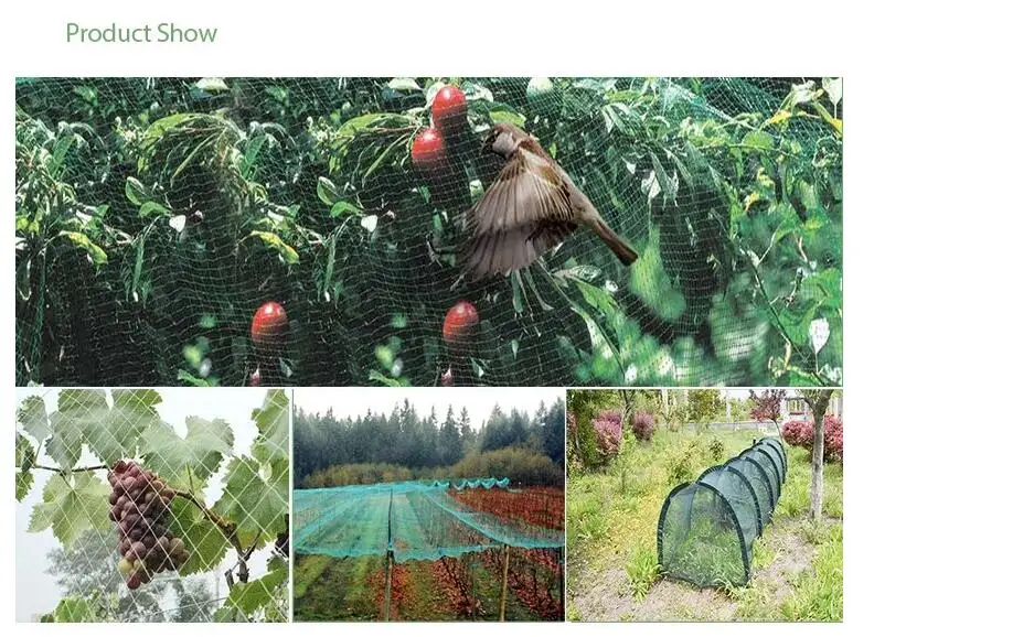 100% HDPE agricultural bird netting