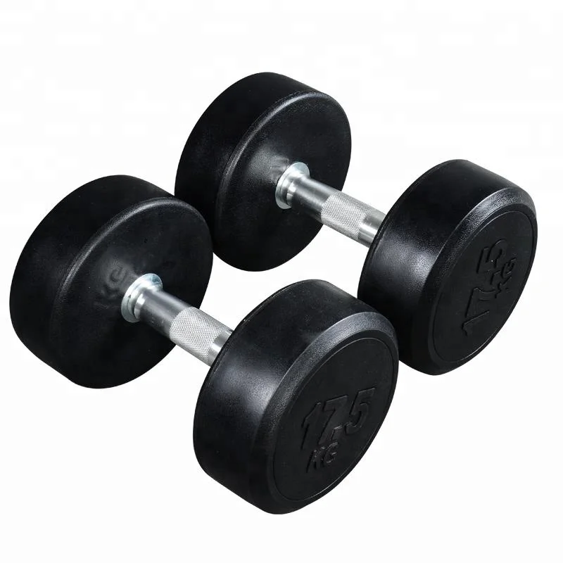 

HOT sale wholesale gym equipment rubber dumbbell, Optional