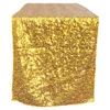 Popular style gold sequin table runner for wedding banquet hotel home decoration
