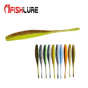 Afishlure vivid simulate soft fish 100mm 3.7g AR54 6pcs/bag swimbait for bass fishing soft lure