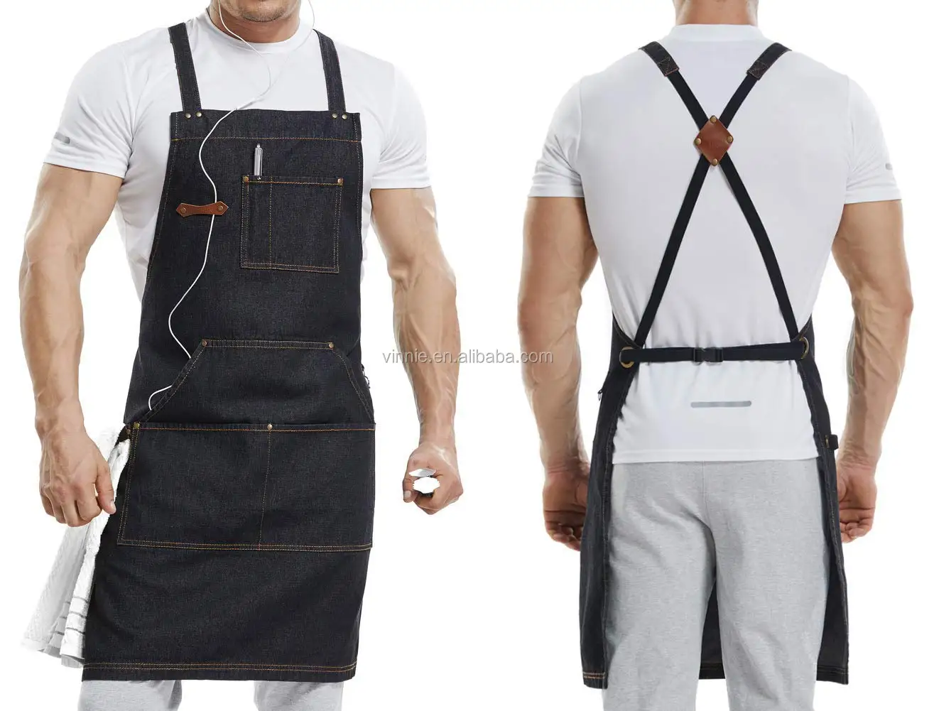 Details about   With Pockets Baking & Catering BBQ Women Ladies Chefs Apron Apron for Men 