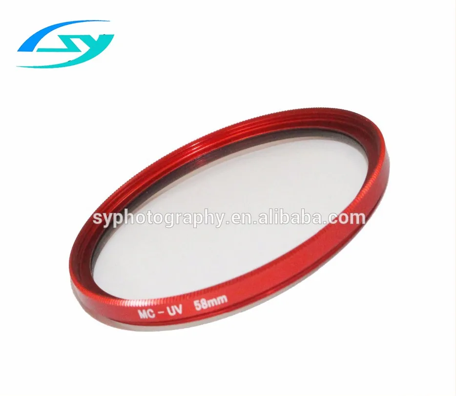 Red Ring Dslr Camera Mcuv Filter Camera Accessory Buy Uv Filter