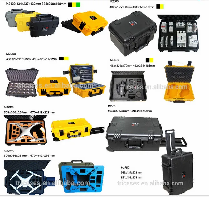 Tricases M2950 OEM/ODM heavy duty shakeproof waterproof DJI S1000 case