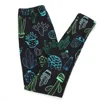 Super Sexy Mid Waist Legging Cactus Printed Unique Fashion Buttery Soft Brushed Leggings
