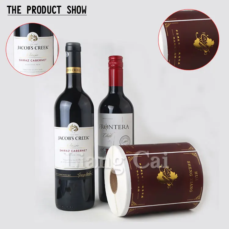 Roll Sticker Labels For Wine Glass Bottles Custom Label Printing Buy