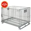 Folding and stackable storage cage/ wire mesh container