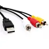 Trangjan USB AM to 3 RCA Cable AV A/V TV adapter Cord Cable for TV video