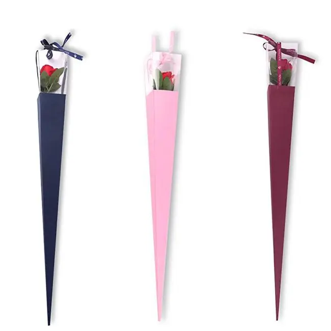 Wholesale Factory Price Luxury Rose Flower Single Pack Rose Box Custom