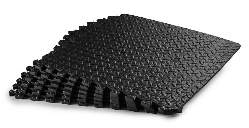 定制黑色防滑婴儿保护 eva 泡沫联锁儿童地板拼图垫