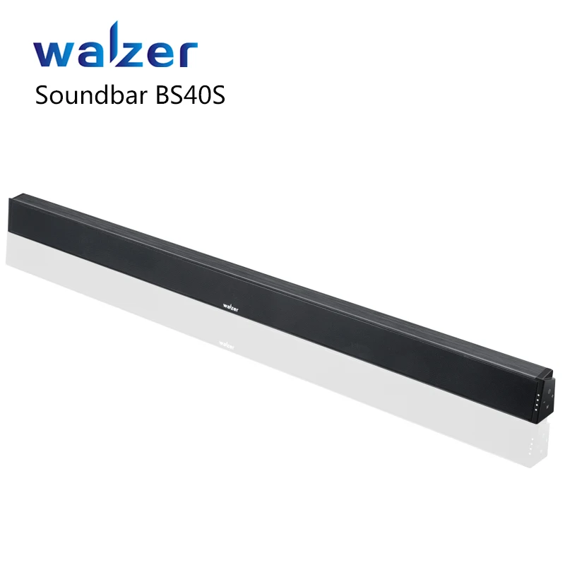

TV soundbar with perfect sound and slim build, Black+silver