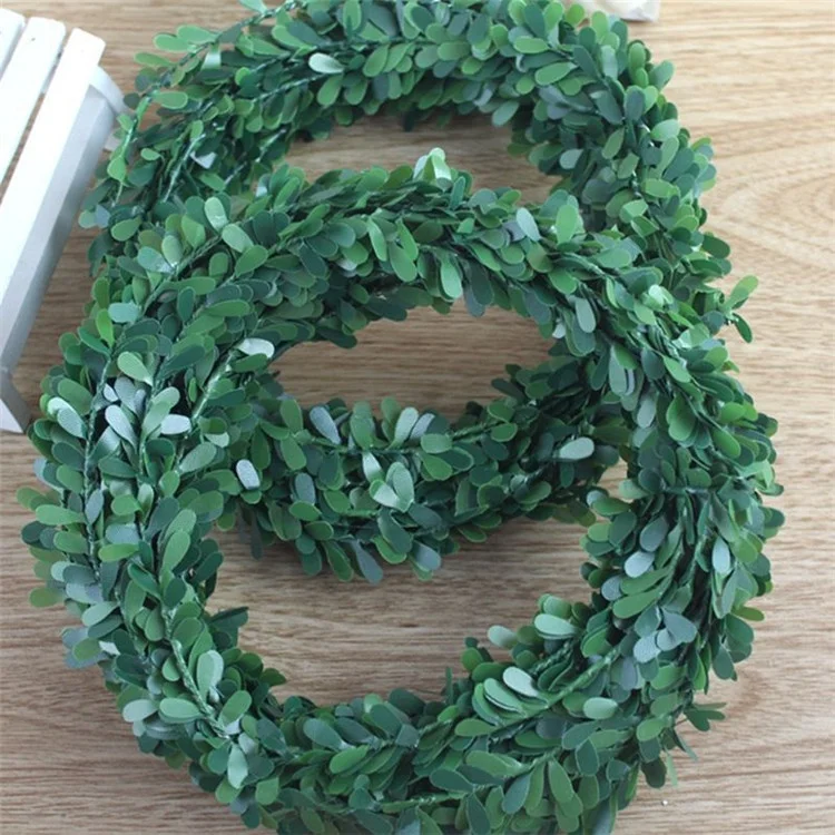 

V-3031 Cheap Price Green Leaves Artificial Plant Garland For Decoration, Colors