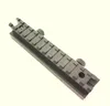 14 slots Tactical AR-15 Flattop See-Thru 1" .223 Scope Riser Mount Black for Picatinny Rails with Thumb Screws