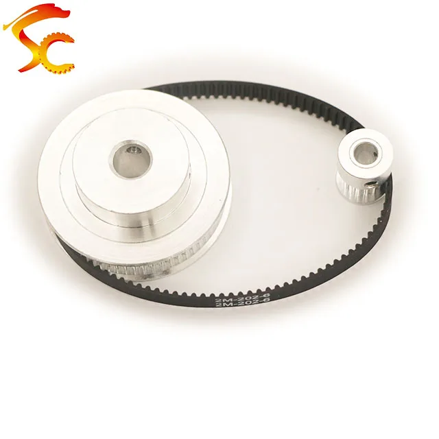 

202-GT2-6mm,Timing Belt Pulley GT2 60 teeth 15 tooth Reduction 4:1/1:4 3D printer accessories belt width 6mm,Bore 8&5mm