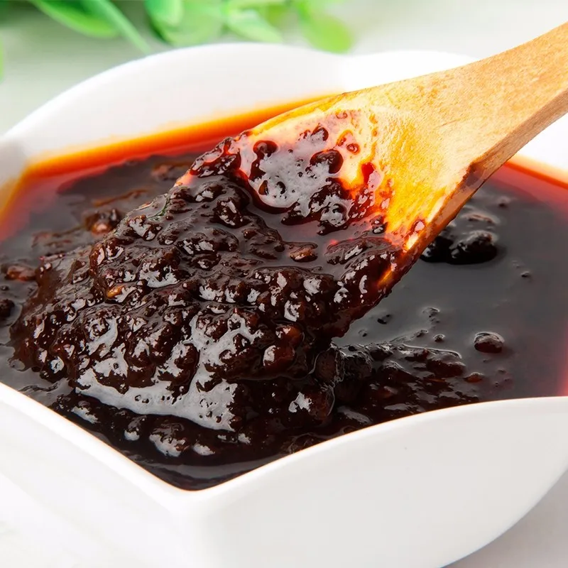 
Baiweizhai shredded pork with garlic sauce 200g per Bag, Yuxiangrousi, Condiment of Sichuan Flavors, Chili Sauce 