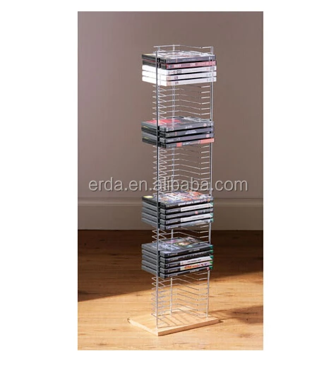 
Floor Standing Wood Base 50 CDs DVD / CD towers Rack  (1898092013)