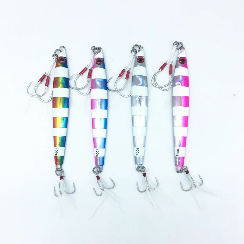 

FUNADAIKO 100g 130g 200g lead jig fishing bait Artificial Metal jigging Lure fishing Jigging spoon lure Slow lure jig, Colorful