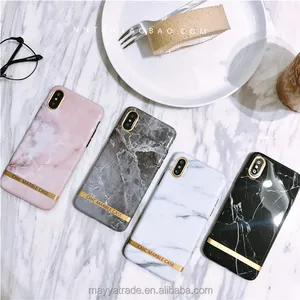 Glossy Marble TPU Case iPhone X 8 8 Plus
